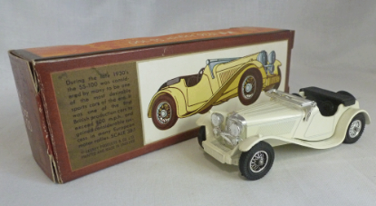 Picture of Matchbox Models of Yesteryear Y-1c Jaguar SS 100 White with SMALL Lights