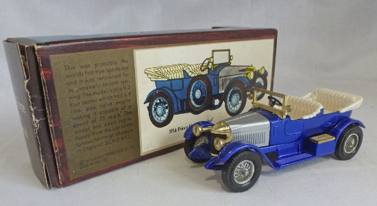 Picture of Matchbox Models of Yesteryear Y-2c Prince Henry Vauxhall Blue with Gold Tank