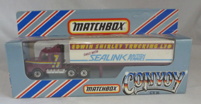 Picture of Matchbox Convoy CY16 Scania Box Truck "Edwin Shirley Trucking"