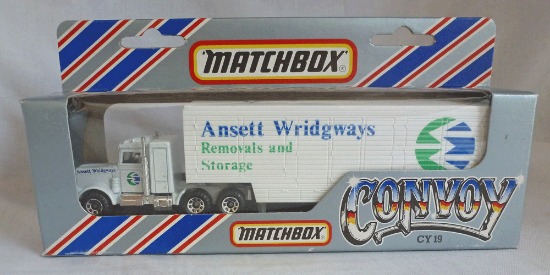 Picture of Matchbox Convoy CY19 Peterbilt Box Car "Ansett Wridgways"