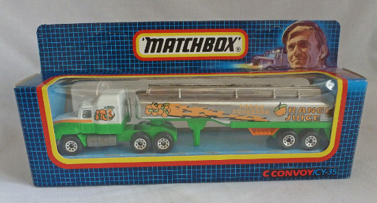 Picture of Matchbox Convoy CY35 Mack Tanker "Orange Juice"