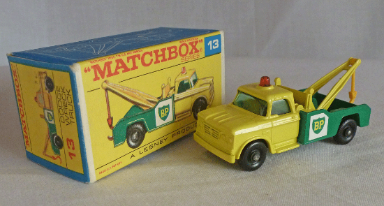 Picture of Matchbox Toys MB13d Dodge Wreck Truck F Box with Yellow Hook