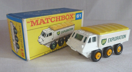 Picture of Matchbox Toys MB61b Alvis Stalwart Yellow Hubs F Box