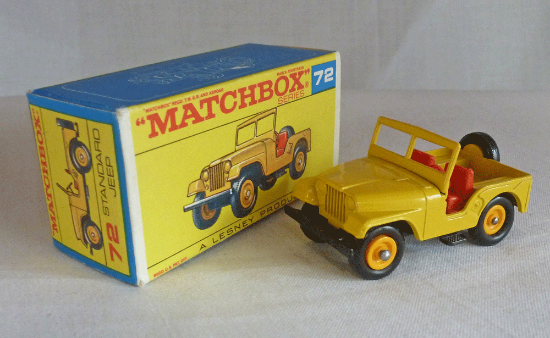 Picture of Matchbox Toys MB72b Standard Jeep F Box