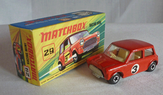 Picture of Matchbox Superfast MB29d Racing Mini Red 3 LABELS