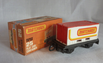 Picture of Matchbox Superfast MB25f Flat Car Container "Matchbox"