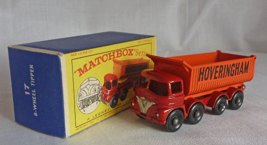 Picture of Matchbox Toys MB17d 8 Wheel Tipper Silver Grille D Box