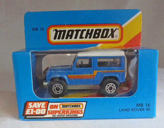 Picture of Matchbox Blue Box MB16 Land Rover 90 Blue