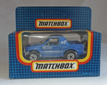 Picture of Matchbox Dark Blue Box MB52 Isuzu Amigo Blue 