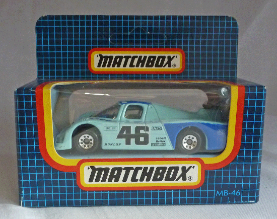 Picture of Matchbox Dark Blue Box MB46 Sauber Group C Pale Blue "Grand Prix" 1989