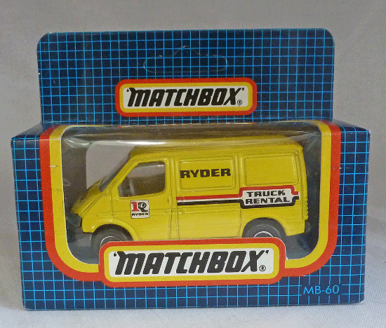 Picture of Matchbox Dark Blue Box MB60 Ford Transit Van "Ryder"