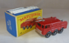 Picture of Matchbox Toys MB63b Foamite Fire Crash Tender Silver Nozzle E1 Box