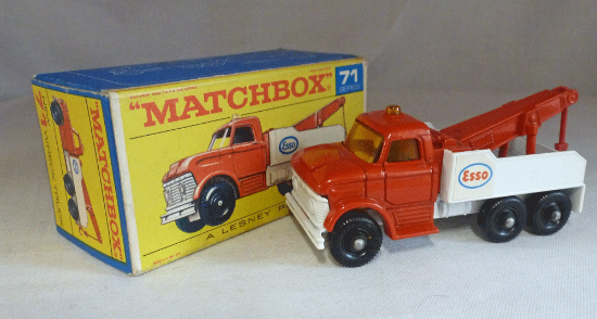 Picture of Matchbox Toys MB71c Ford Wreck Truck with AMBER WINDOWS