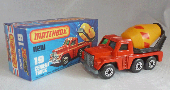 Picture of Matchbox Superfast MB19f Cement Truck with FULL HEIGHT STEPS