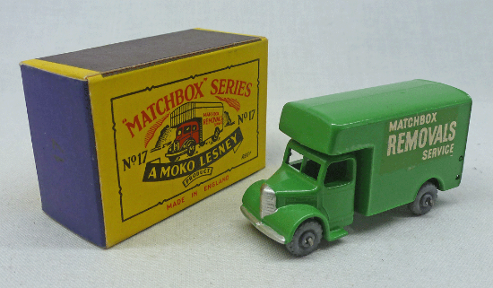 Picture of Moko Lesney Matchbox MB17b Removals Lorry Light Green