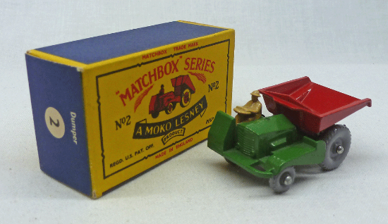 Rockertron Toys Moko Lesney Matchbox Mb B Site Dumper With Gpw B Box