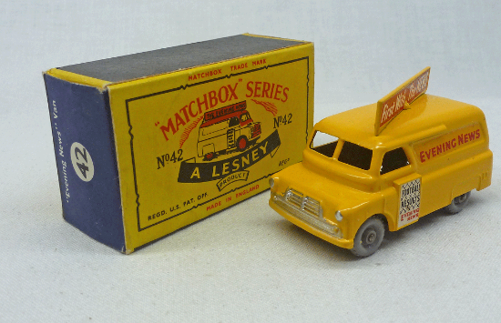 Picture of Moko Lesney Matchbox MB42a Evening News Van GPW C Box