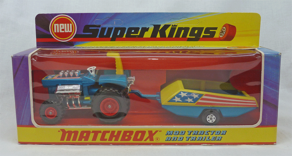 Rockertron Toys. Matchbox SuperKings K-3 Mod Tractor Set