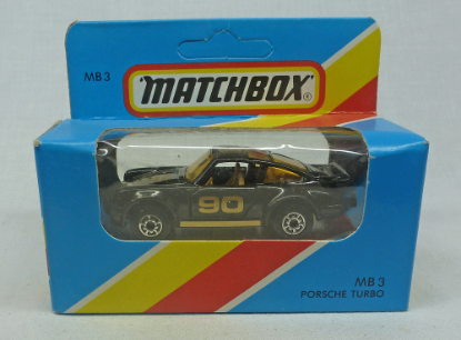 Picture of Matchbox Blue Box MB3 Porsche Turbo Black