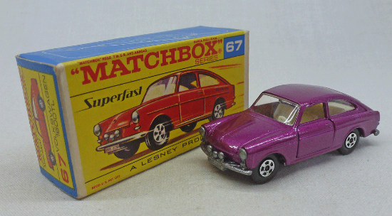 Picture of Matchbox Superfast MB67b Volkswagen 1600TL Purple F2 Box