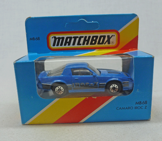 Picture of Matchbox Blue Box MB68 Camaro Iroc-Z Blue with 8 Dot Wheels [A]