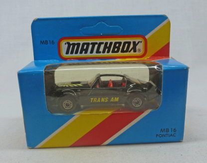 Picture of Matchbox Blue Box MB16 Pontiac Trans Am Black