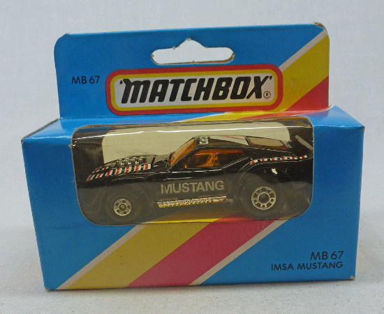 Picture of Matchbox Blue Box MB67 IMSA Mustang with Red/White Tampos & 5 Spoke Wheels