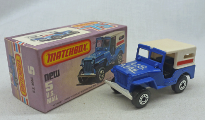Picture of Matchbox Superfast MB5g US Mail Jeep Blue
