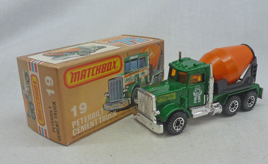 Picture of Matchbox Superfast MB19g Peterbilt Cement Truck Metallic Green