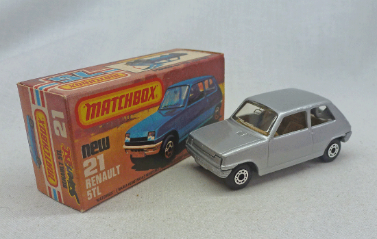 Picture of Matchbox Superfast MB21f Renault 5TL Silver with TAN interior SB