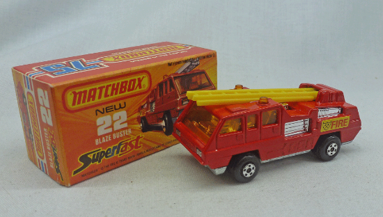 Picture of Matchbox Superfast MB22e Blaze Buster with Yellow Ladder N.R.F.C Box