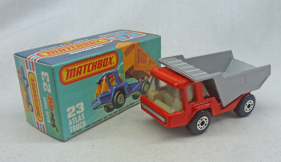 Picture of Matchbox Superfast MB23f Atlas Truck Red/Silver with Grey Interior