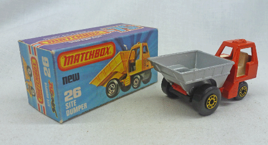 Picture of Matchbox Superfast MB26e Site Dumper Red/Silver with Yellow Wheels