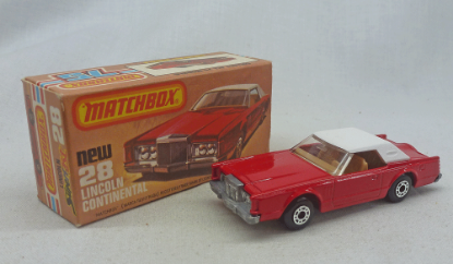 Picture of Matchbox Superfast MB28f Lincoln Continental Bright Deep Red