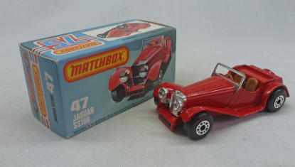 Picture of Matchbox Superfast MB47f Jaguar SS100 with Chrome Plastics