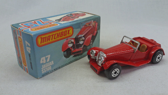 Picture of Matchbox Superfast MB47f Jaguar SS100 with Chrome Plastics