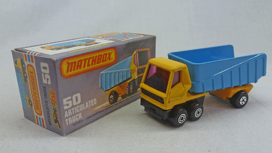 Picture of Matchbox Superfast MB50d Articulated Truck Yellow/Blue L Box