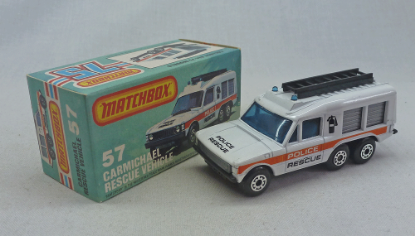 Picture of Matchbox Superfast MB57f Carmichael Rescue Vehicle White Police Rescue