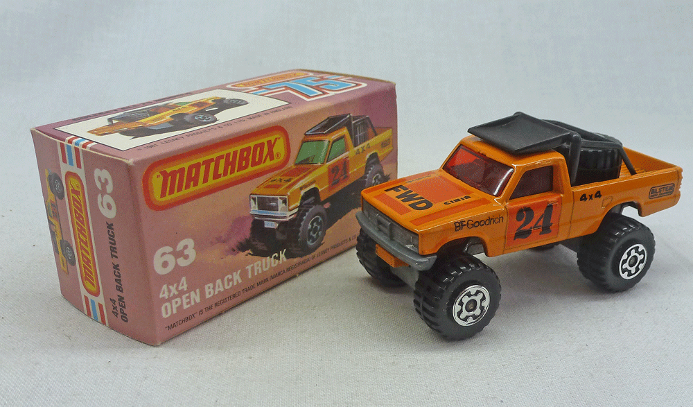 Matchbox 4x4 open back truck online