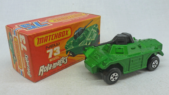 Picture of Matchbox Superfast MB73d Weasel Metallic Green J Box