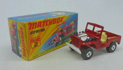 Picture of Matchbox Superfast MB2e Jeep Hot Rod Red/White i Box