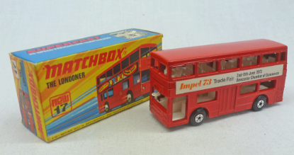 Picture of Matchbox Superfast MB17f Londoner Bus "Impel 73" Red