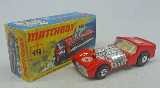 Picture of Matchbox Superfast MB19e Road Dragster Red with Scorpion Labels