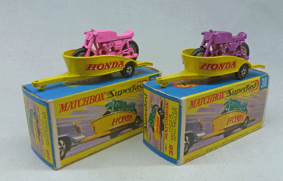 Picture of MATCHBOX SUPERFAST MB38 HONDA BIKES & TRAILERS