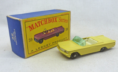 Picture of Matchbox Toys MB39b Pontiac Convertible Yellow