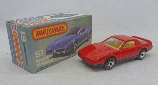 Picture of Matchbox Superfast MB51f Pontiac Firebird COLOUR TRIAL MODEL with BLACK BASE