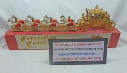 Picture of EARLY LESNEY LARGE SCALE CORONATION COACH WITH KING & QUEEN