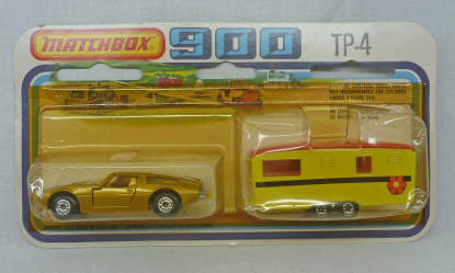 Picture of Matchbox TWIN PACK TP-4 GOLD BORA & YELLOW CARAVAN