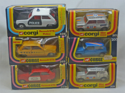 Picture of Corgi Toys Group of Mini's & Renault's