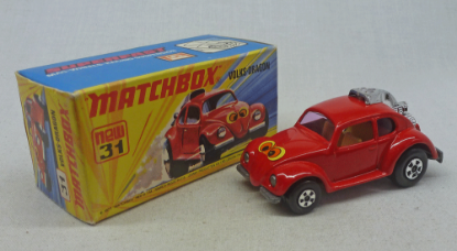 Picture of Matchbox Superfast MB31d Volks Dragon Dark Red with Cream Interior